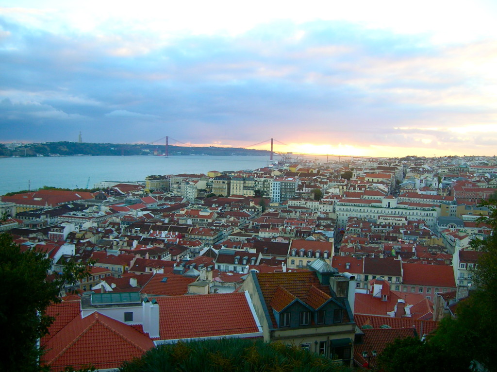 Lisbon view from Sao Jorge castle