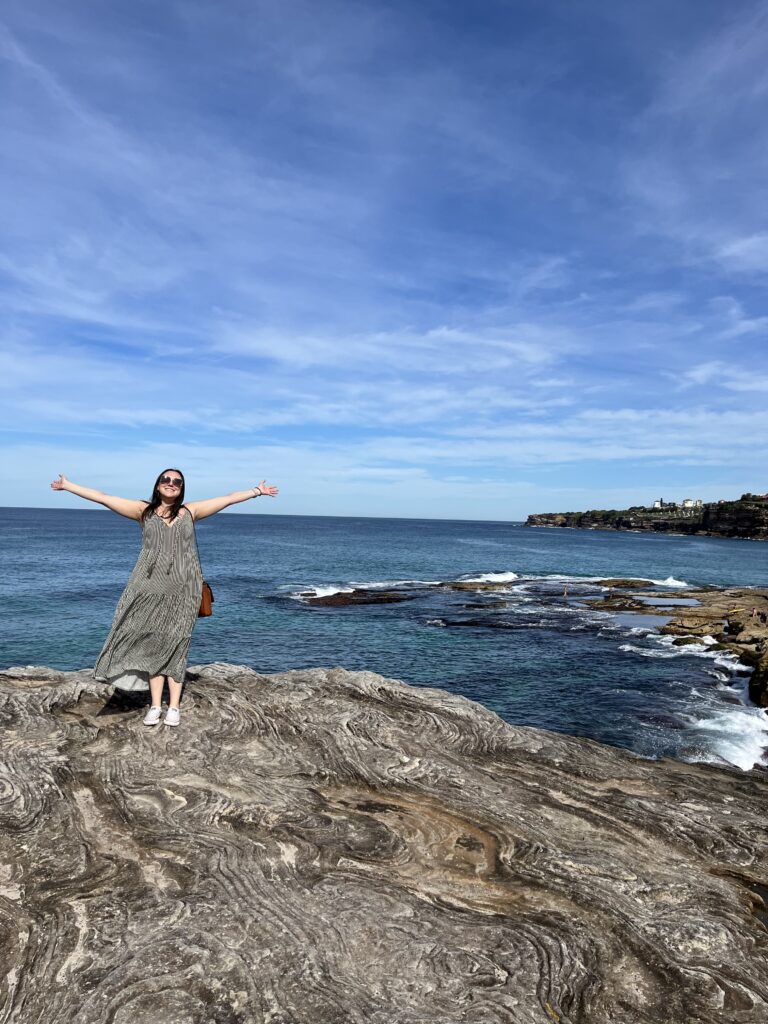 girl at Bondi Beach Sydney Australia